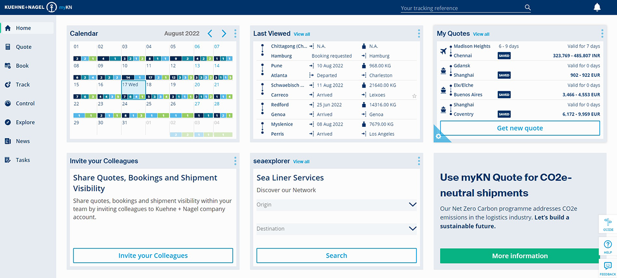 myKN Dashboard